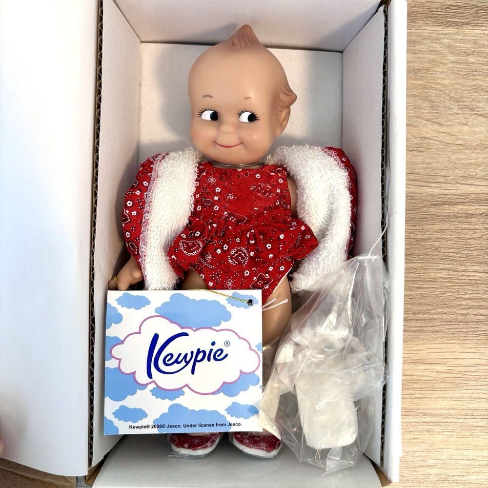 2006 Jesco Kewpie Sand Kastles 8” Doll w/ COA Original Box Rose O’Neill New